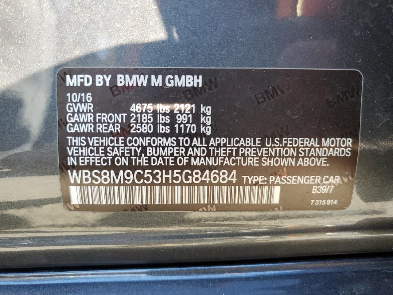 Фото: WBS8M9C53H5G84684