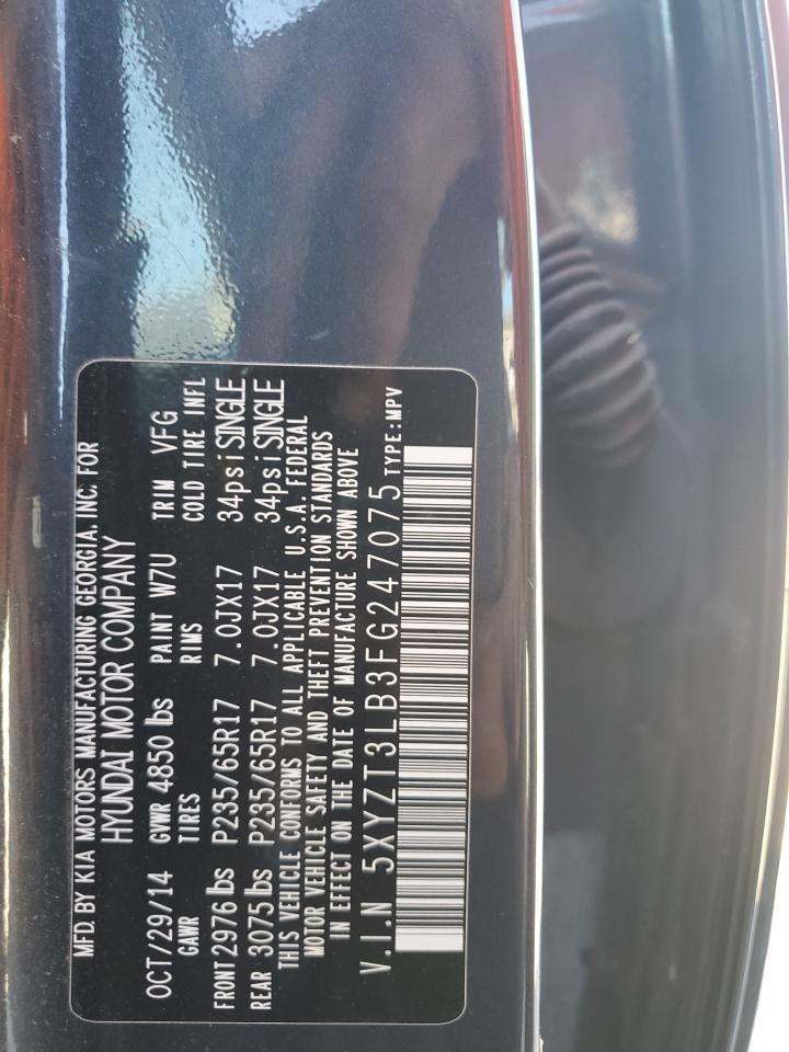 2015 Hyundai Santa Fe Sport VIN: 5XYZT3LB3FG247075 Lot: 81904145