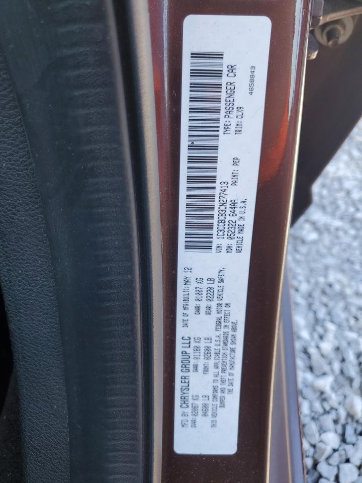 2012 Chrysler 200 Limited VIN: 1C3CCBCB3CN277413 Lot: 86254765