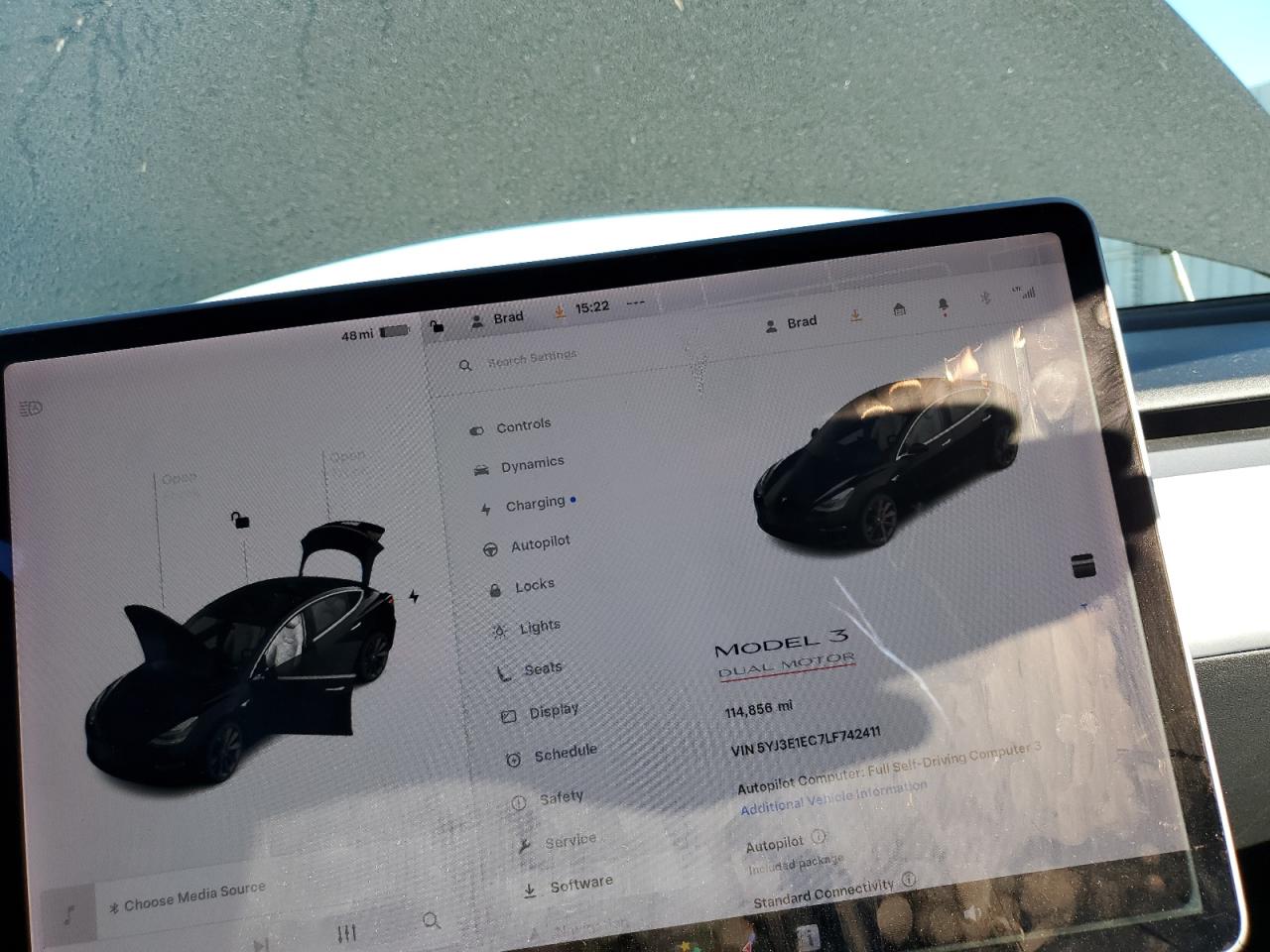 2020 Tesla Model 3 VIN: 5YJ3E1EC7LF742411 Lot: 90286495