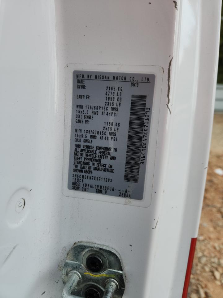 2019 Nissan Nv200 2.5S VIN: 3N6CM0KN7KK711293 Lot: 82552325