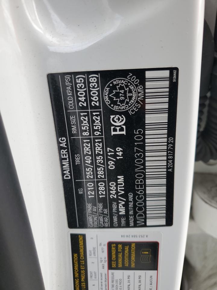 2018 Mercedes-Benz Glc 43 4Matic Amg VIN: WDC0G6EB0JV037105 Lot: 90256255