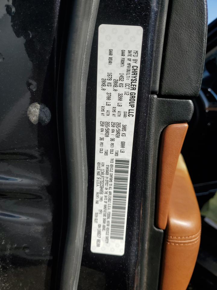 2013 Jeep Grand Cherokee Overland VIN: 1C4RJFCT5DC584056 Lot: 90022915