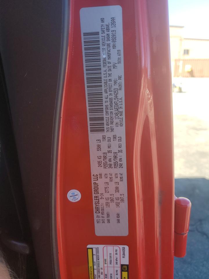 2015 Jeep Wrangler Unlimited Sahara VIN: 1C4BJWEGXFL544253 Lot: 85571025