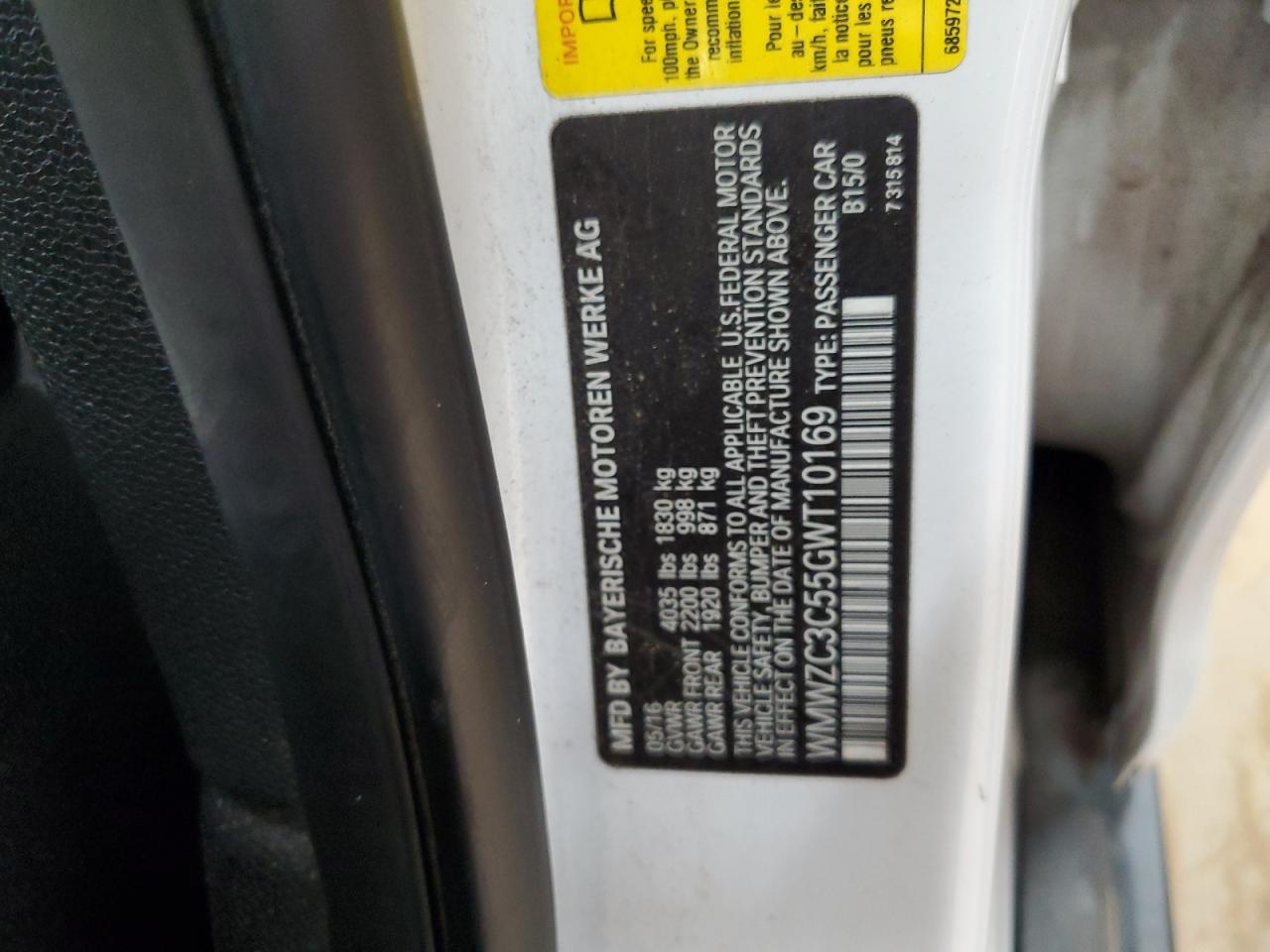 2016 Mini Cooper S Countryman VIN: WMWZC3C55GWT10169 Lot: 87231245