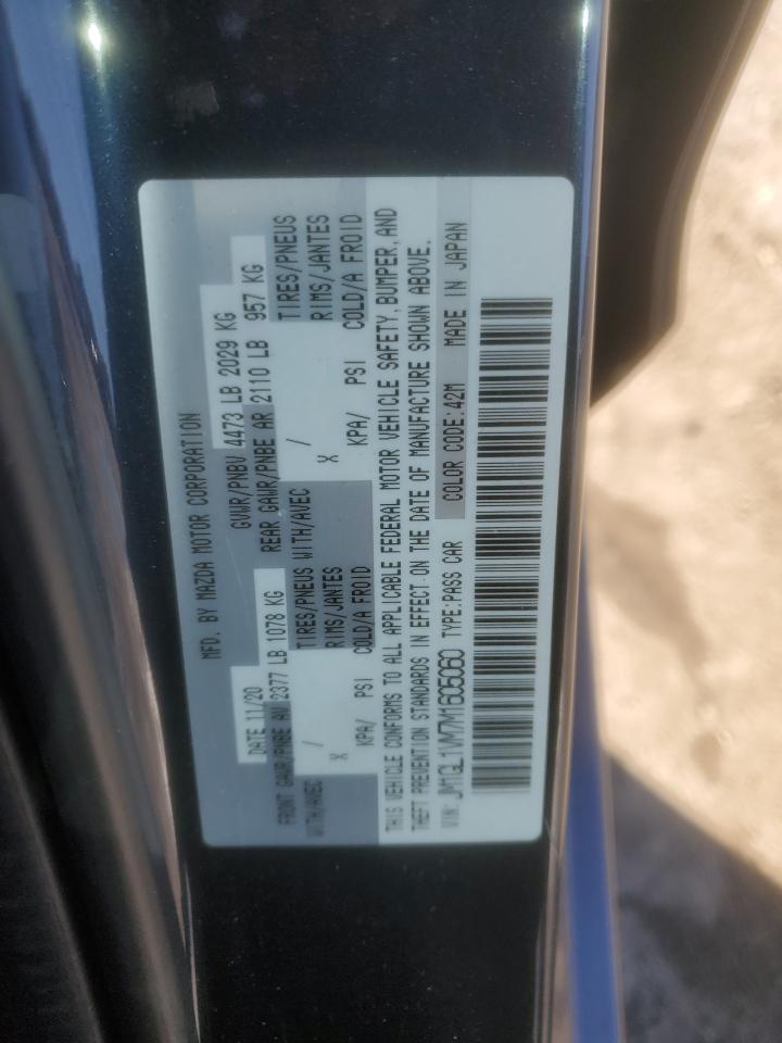 2021 Mazda 6 Touring VIN: JM1GL1VM7M1605060 Lot: 90588145