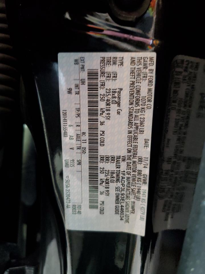 2014 Ford Focus St VIN: 1FADP3L93EL446034 Lot: 82464745