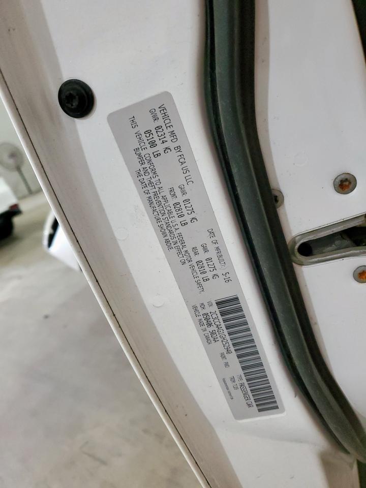 2016 Chrysler 300 Limited VIN: 2C3CCAAG1GH252940 Lot: 82216665