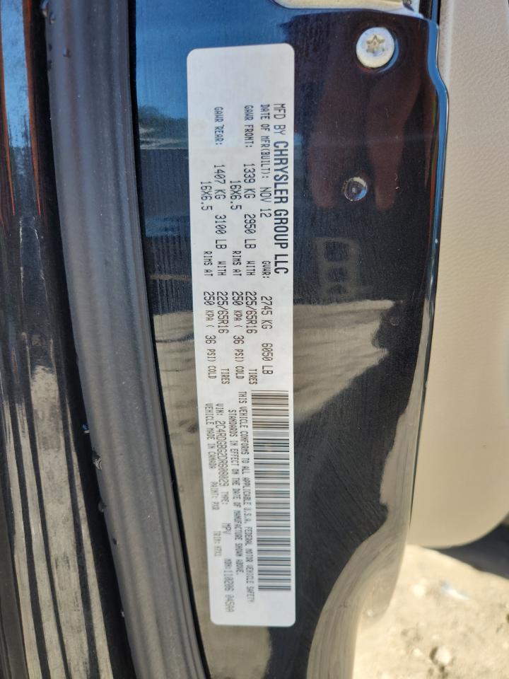 2013 Dodge Grand Caravan Se VIN: 2C4RDGBG2DR608029 Lot: 86074415