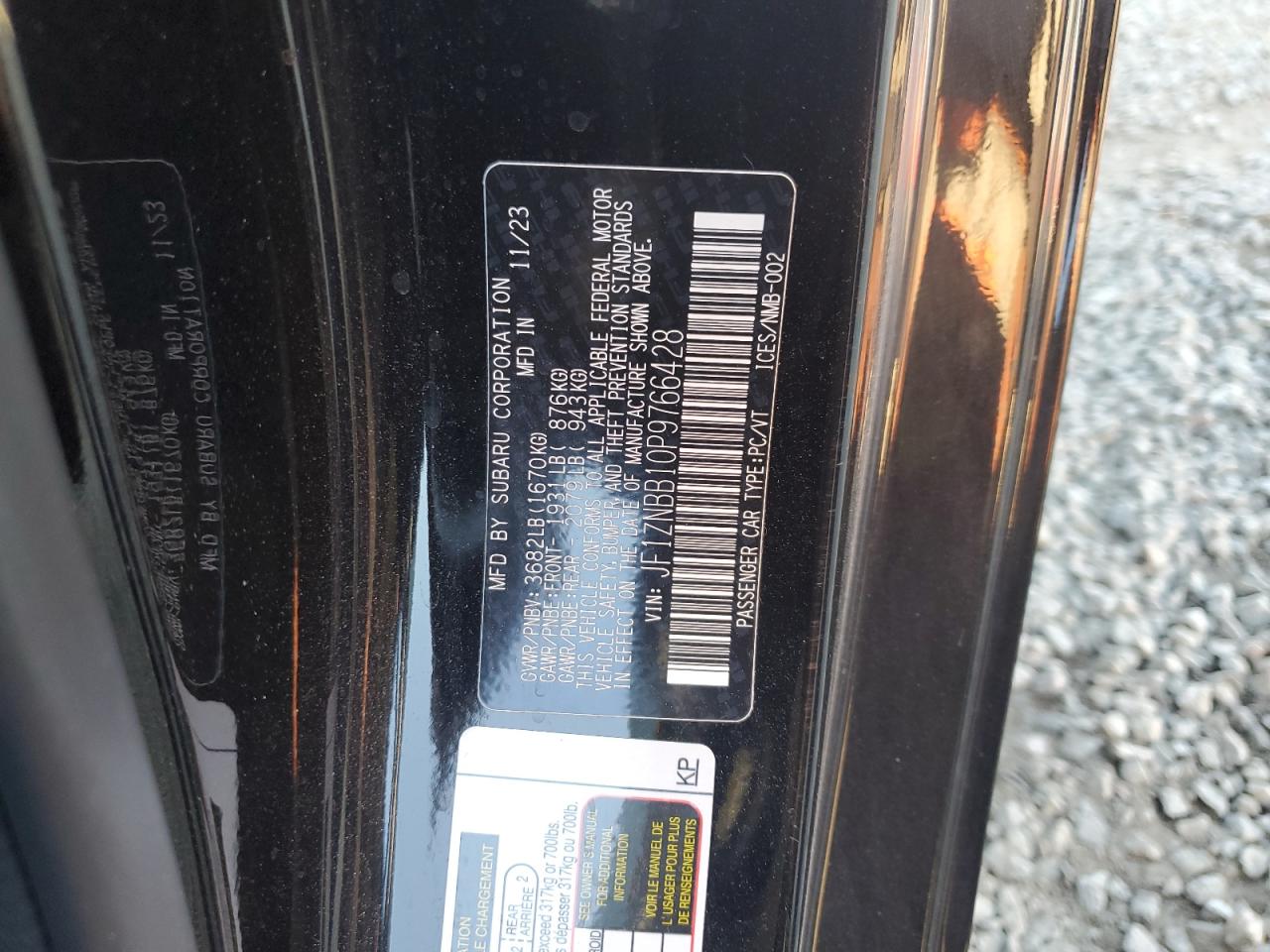 2023 Toyota Gr 86 VIN: JF1ZNBB10P9766428 Lot: 84071355