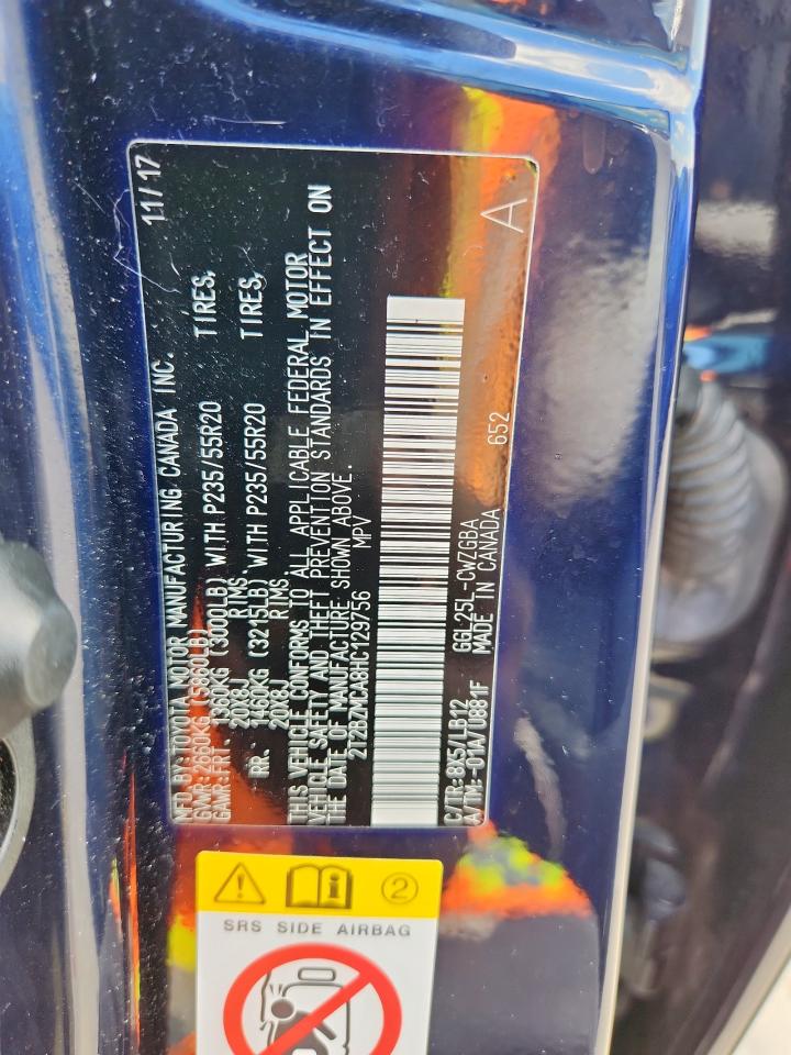 2017 Lexus Rx 350 Base VIN: 2T2BZMCA8HC129756 Lot: 82229535