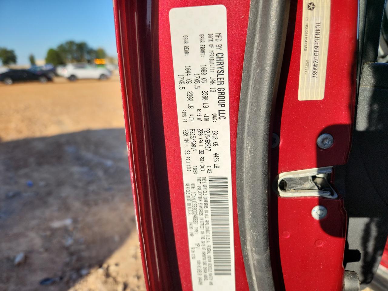 2013 Jeep Compass Latitude VIN: 1C4NJCEB0DD246687 Lot: 89504245