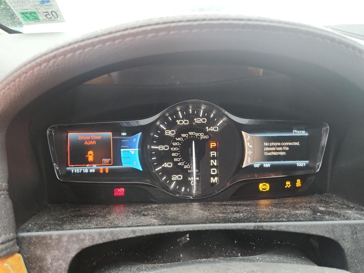 2012 Lincoln Mkx VIN: 2LMDJ6JK5CBL16434 Lot: 87187615