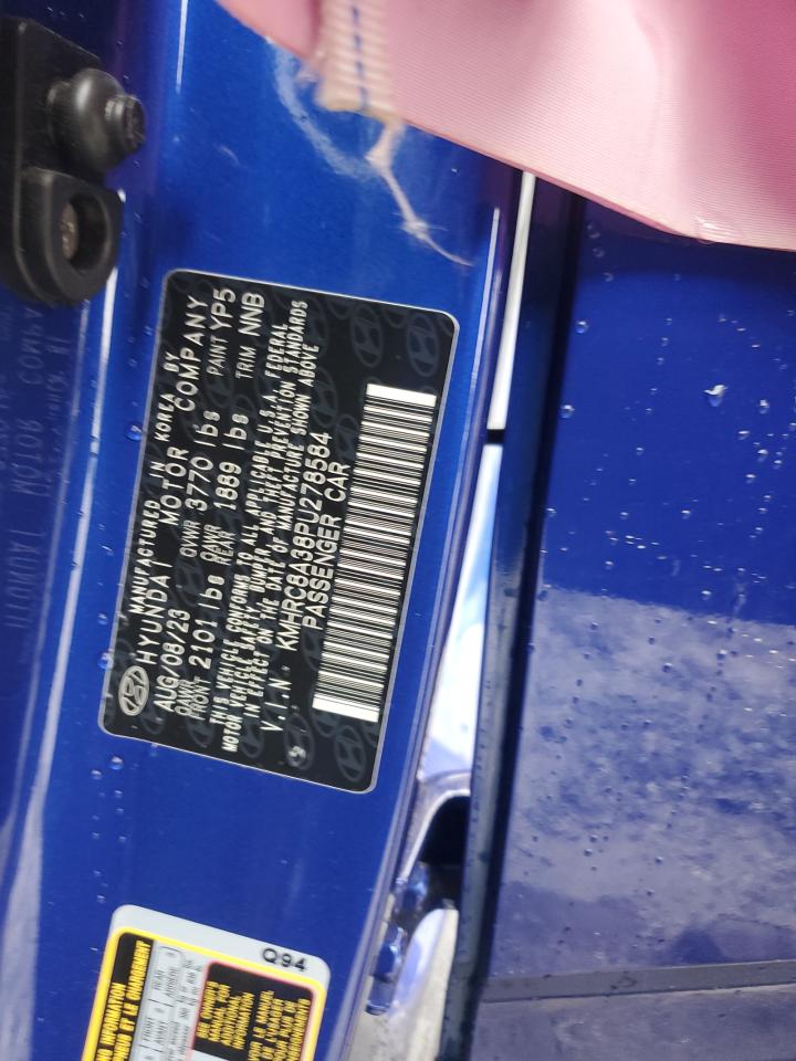 2023 Hyundai Venue Sel VIN: KMHRC8A38PU278584 Lot: 90384165