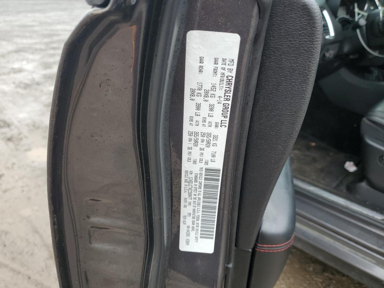 2014 Dodge Durango R/T VIN: 1C4SDJCTXEC509477 Lot: 82459115