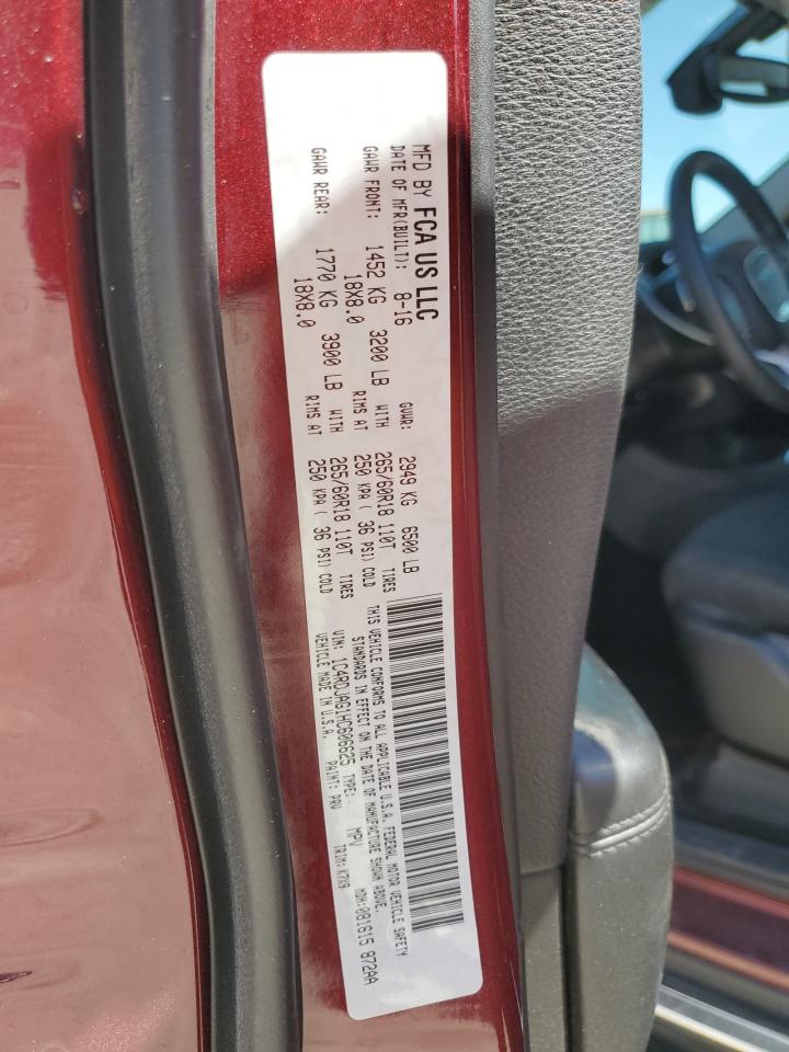 2017 Dodge Durango Sxt VIN: 1C4RDJAG1HC606625 Lot: 90622505