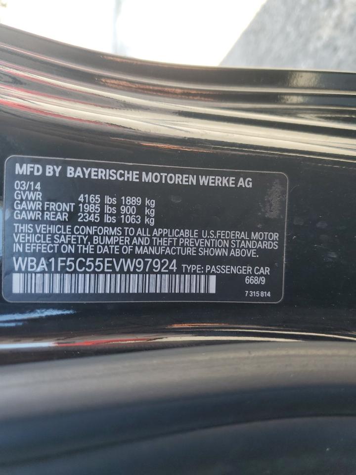2014 BMW 228 I VIN: WBA1F5C55EVW97924 Lot: 84803435