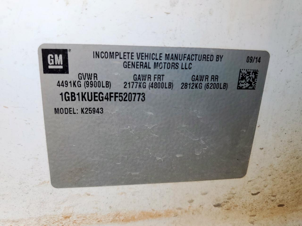 2015 Chevrolet Silverado K2500 Heavy Duty VIN: 1GB1KUEG4FF520773 Lot: 85531435