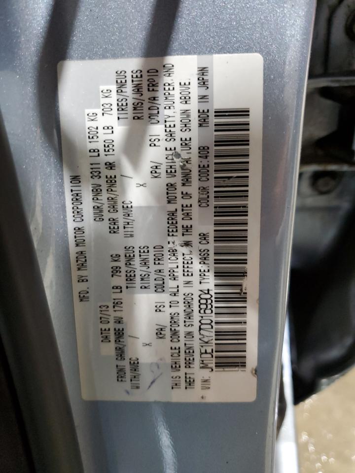 2013 Mazda Mazda2 VIN: JM1DE1KY7D0169904 Lot: 89633245