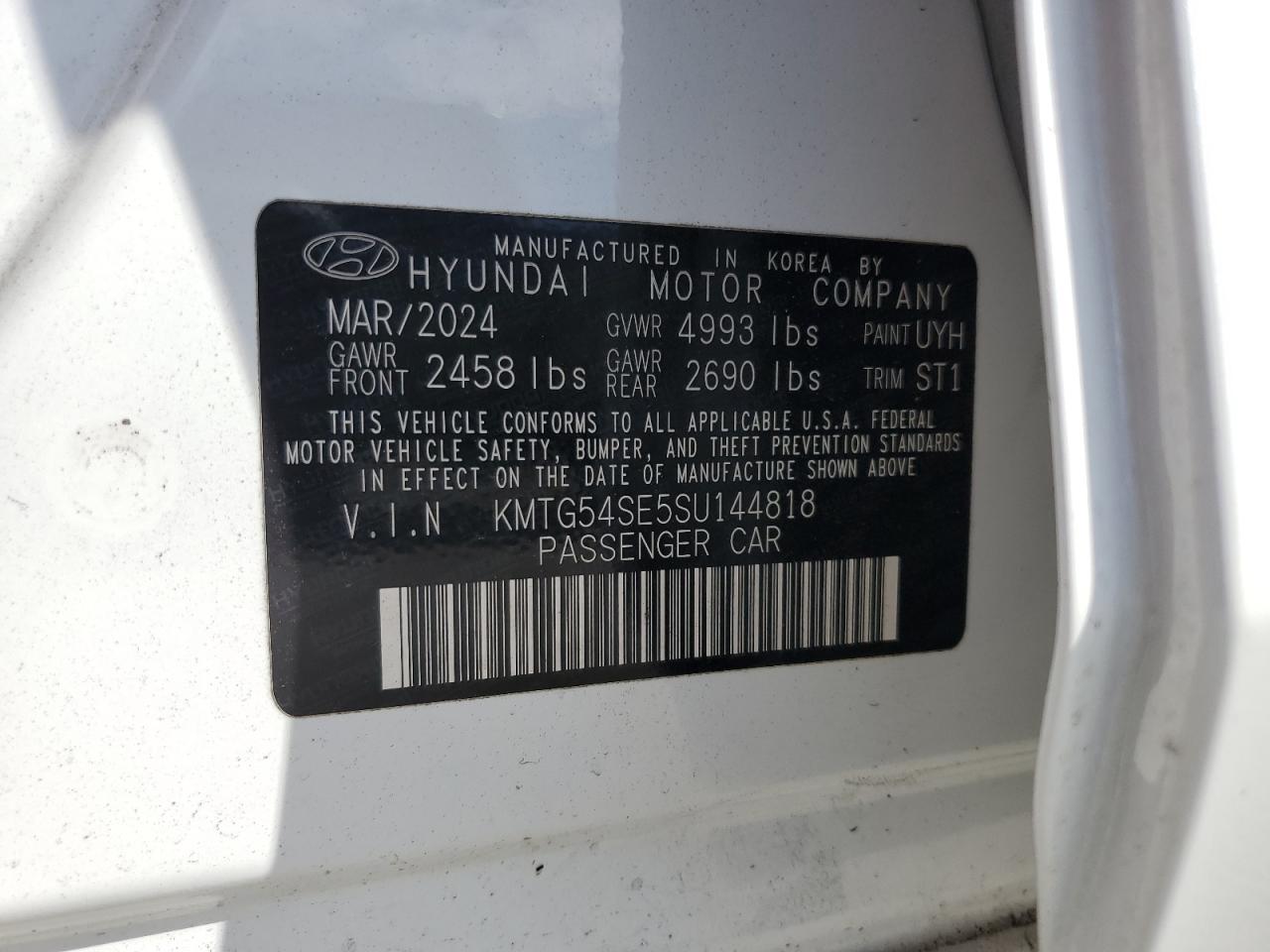 2025 Genesis G70 Sport Advanced VIN: KMTG54SE5SU144818 Lot: 87297295