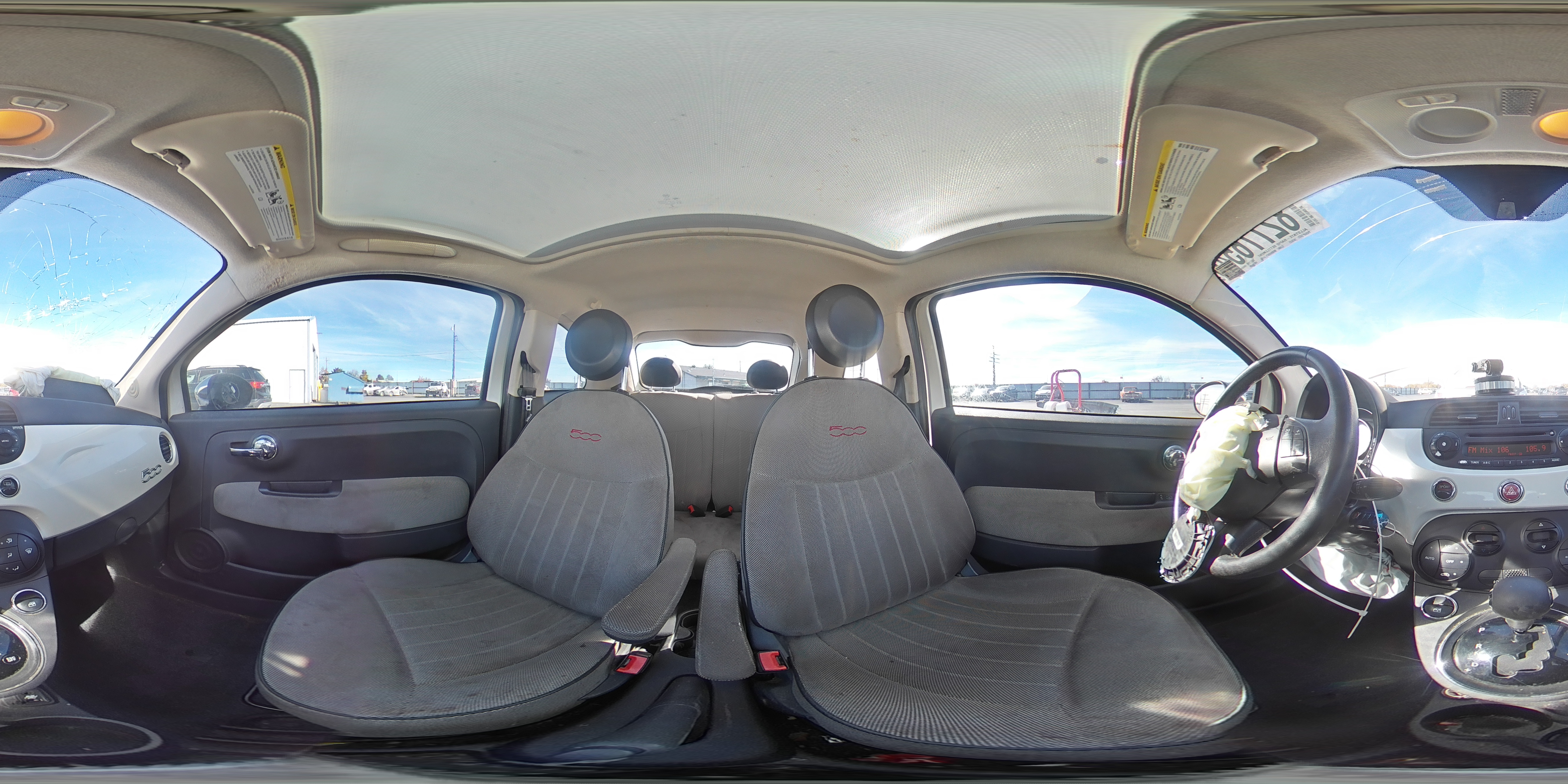 2015 Fiat 500 Lounge VIN: 3C3CFFCR6FT624734 Lot: 82776545