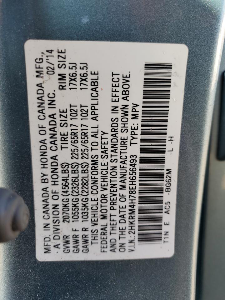 2014 Honda Cr-V Exl VIN: 2HKRM4H78EH656493 Lot: 81965305