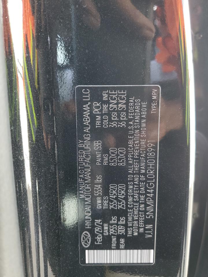 2024 Hyundai Santa Fe Limited VIN: 5NMP44GL0RH018991 Lot: 85137985