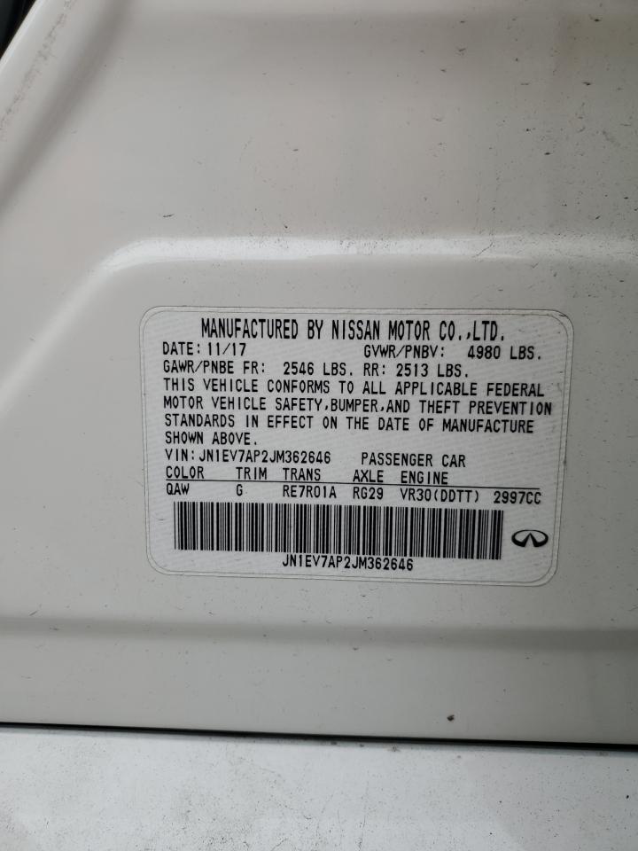 2018 Infiniti Q50 Luxe VIN: JN1EV7AP2JM362646 Lot: 85920925