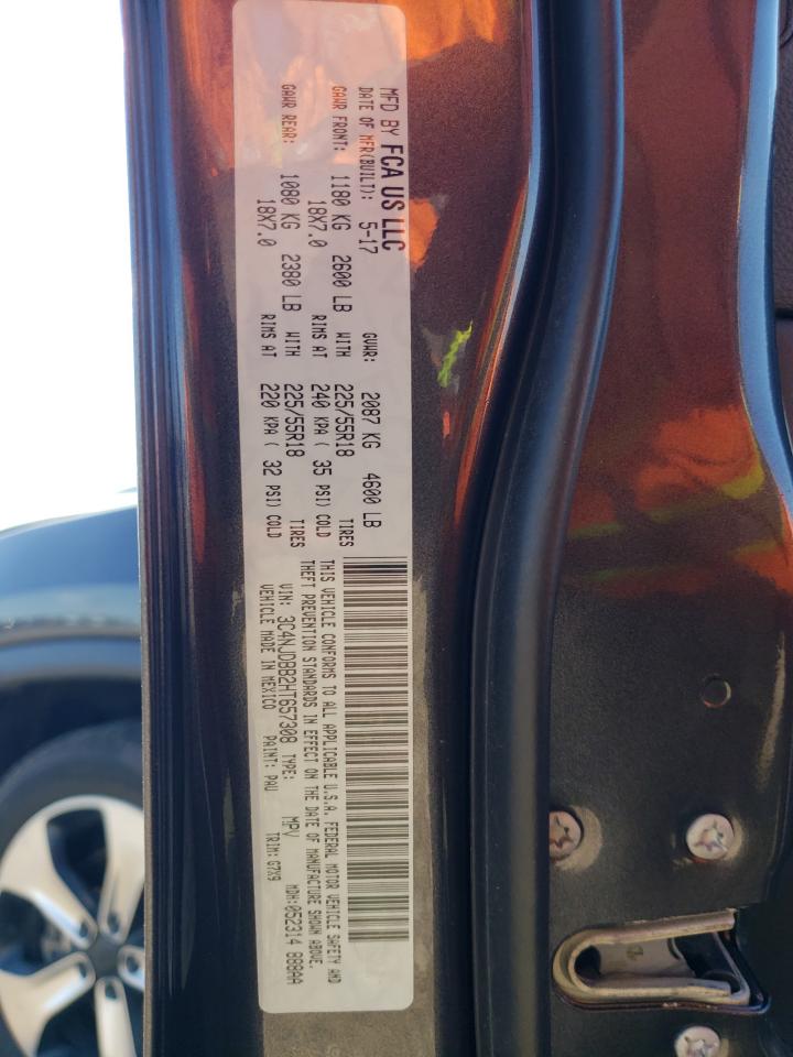 2017 Jeep Compass Latitude VIN: 3C4NJDBB2HT657308 Lot: 82587485