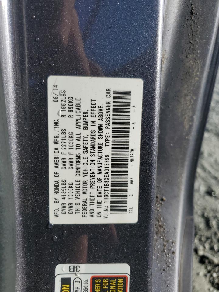 2014 Honda Accord Lx-S VIN: 1HGCT1B3XEA015299 Lot: 86148025