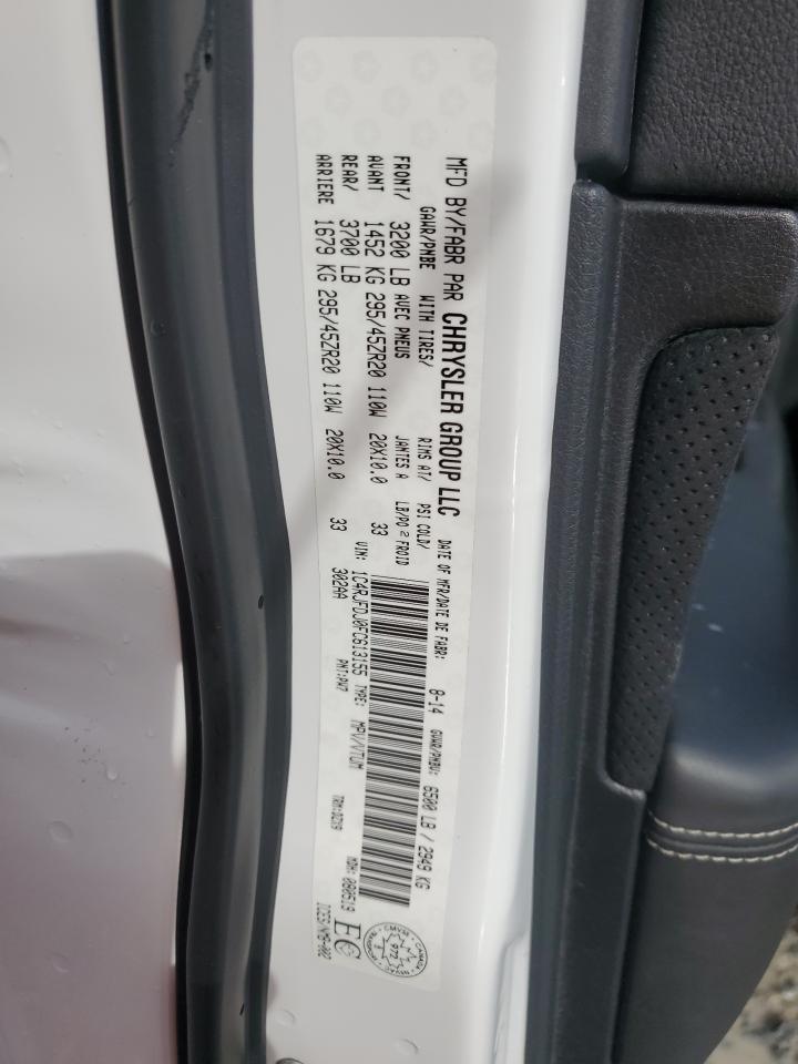 2015 Jeep Grand Cherokee Srt-8 VIN: 1C4RJFDJ0FC613155 Lot: 85341905