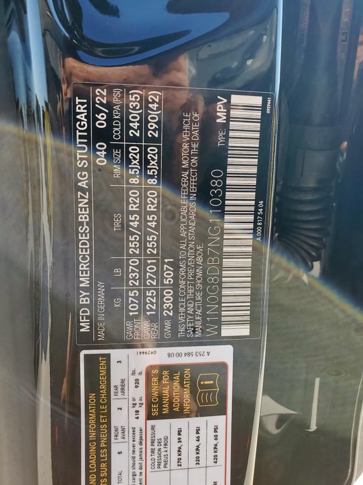 2022 Mercedes-Benz Glc 300 VIN: W1N0G8DB7NG110380 Lot: 82317765