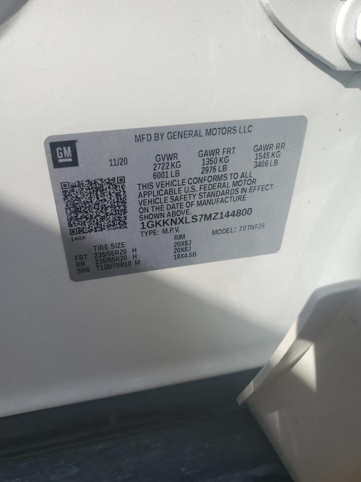 2021 GMC Acadia Denali VIN: 1GKKNXLS7MZ144800 Lot: 84898635