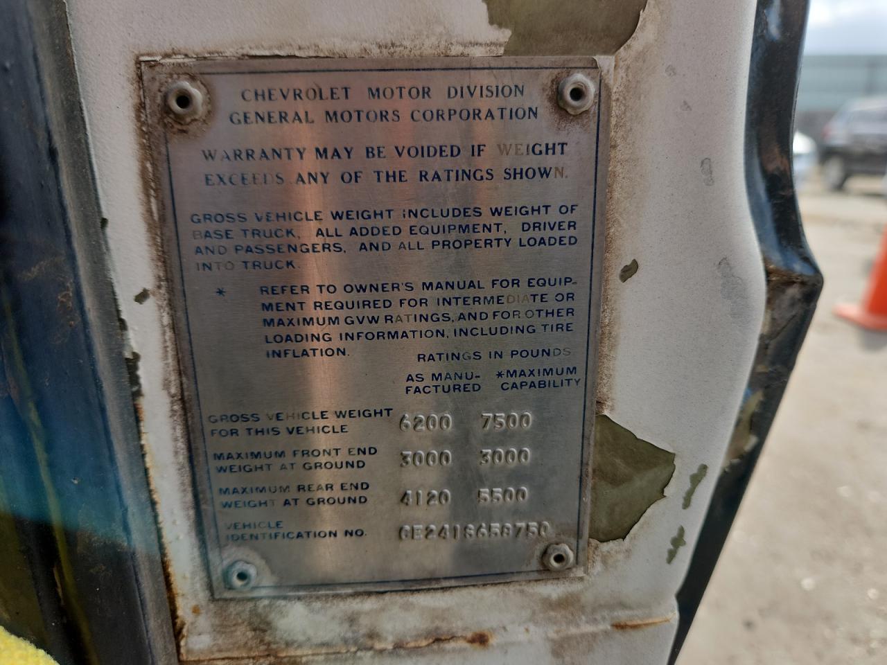 1971 Chevrolet C20 VIN: CE241S658750 Lot: 85902505