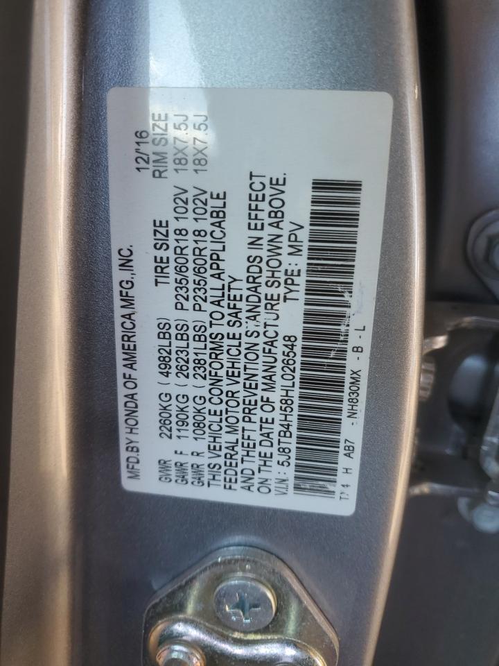 2017 Acura Rdx Technology VIN: 5J8TB4H58HL026548 Lot: 85677595