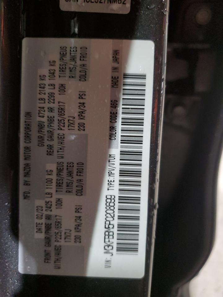 2023 Mazda Cx-5 Select VIN: JM3KFBBM5P0208699 Lot: 90309735