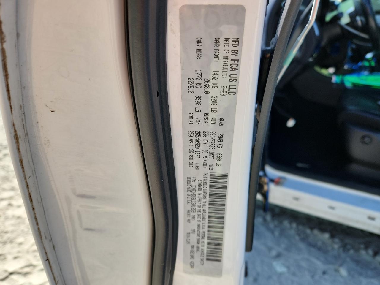 2020 Dodge Durango Gt VIN: 1C4RDHDG8LC301359 Lot: 86310095