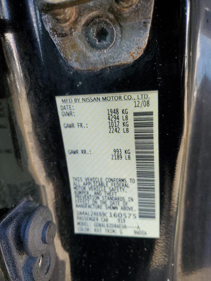 2009 Nissan Altima 2.5S VIN: 1N4AL24E69C160575 Lot: 86069015