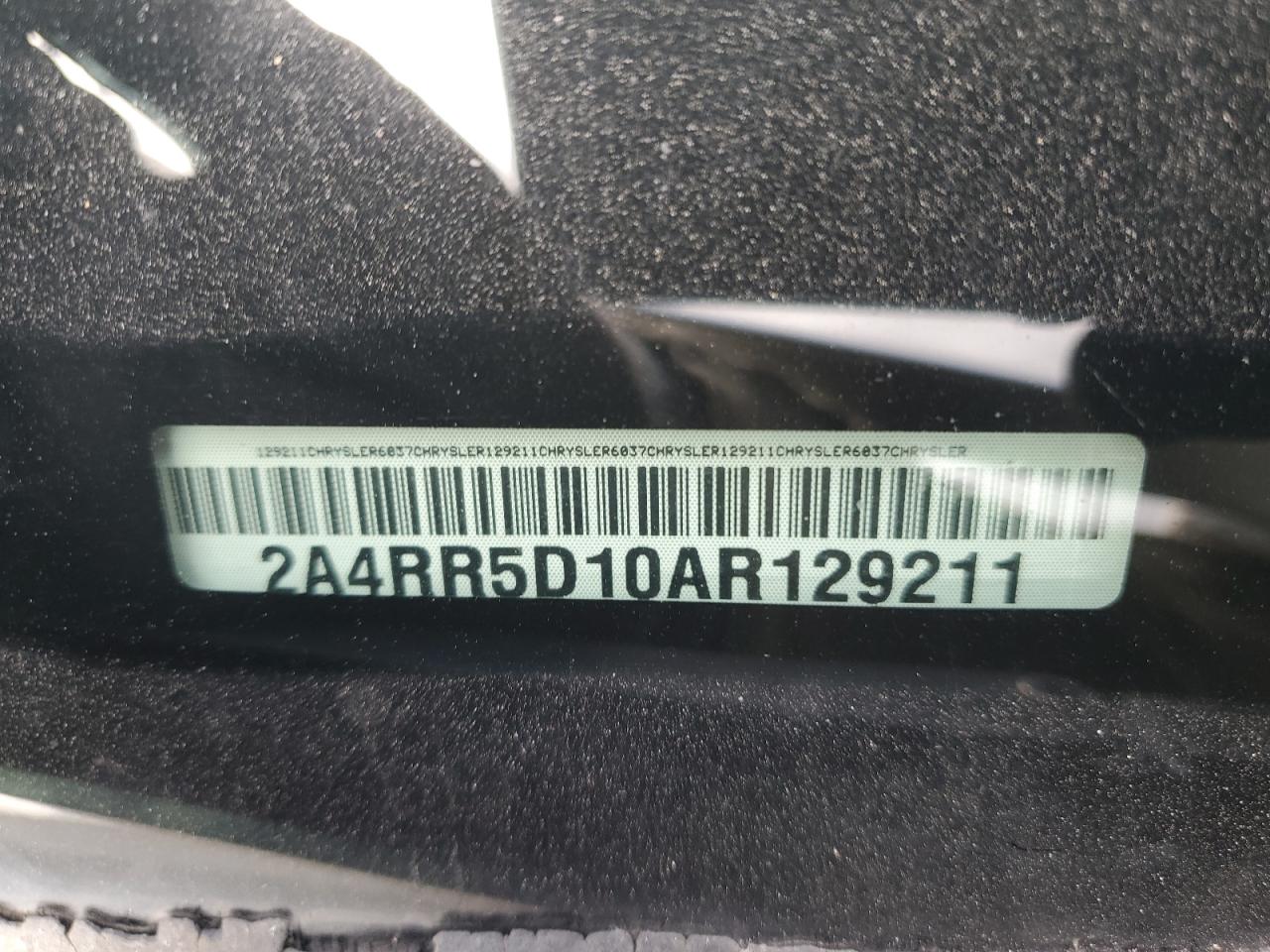 2010 Chrysler Town & Country Touring VIN: 2A4RR5D10AR129211 Lot: 86691185