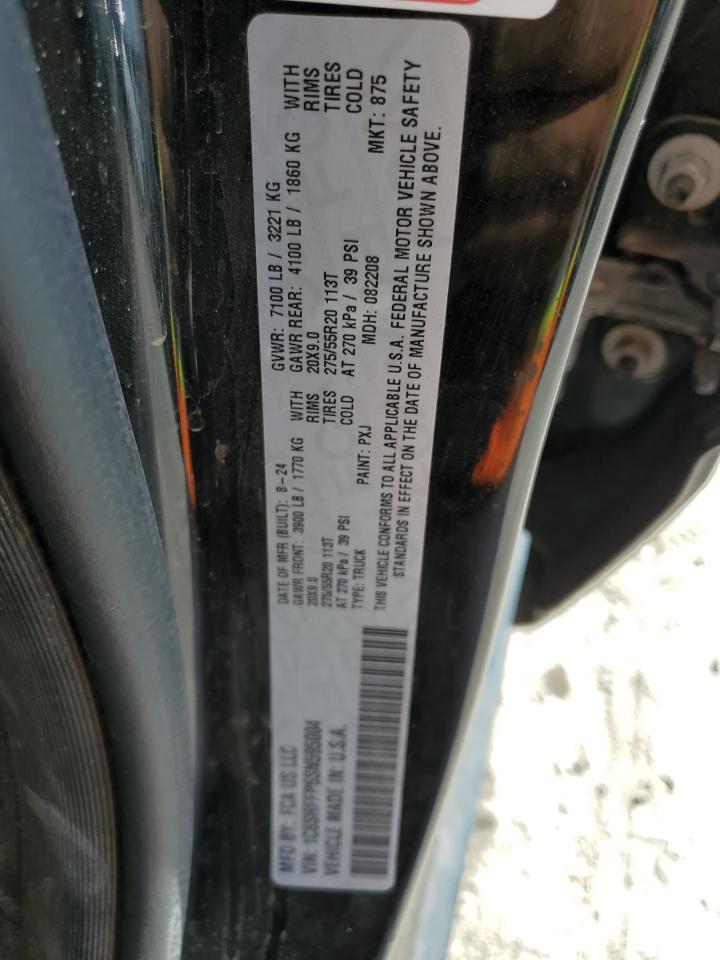 2025 Ram 1500 Big Horn/Lone Star VIN: 1C6SRFFP6SN595004 Lot: 89523975