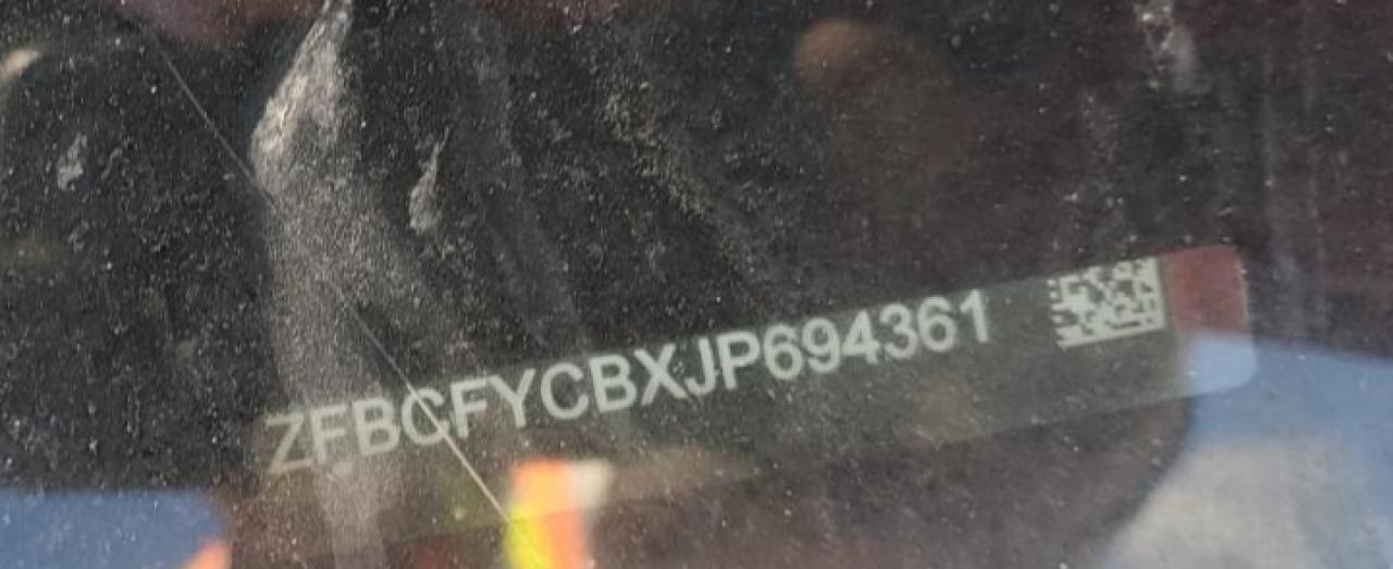 2018 Fiat 500X Trekking VIN: ZFBCFYCBXJP694361 Lot: 87390205