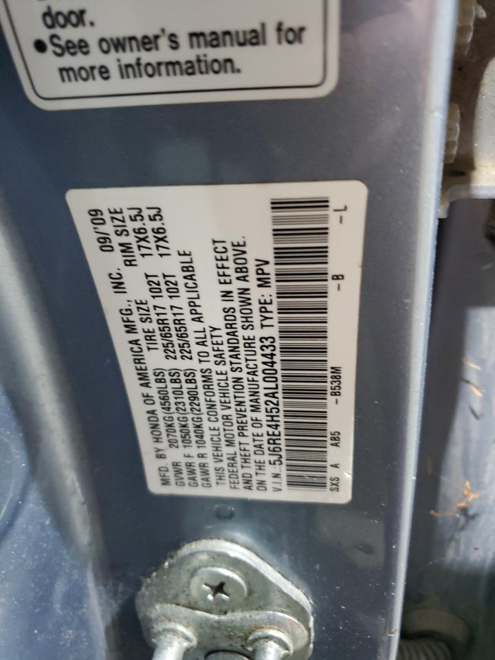 2010 Honda Cr-V Ex VIN: 5J6RE4H52AL004433 Lot: 90226765