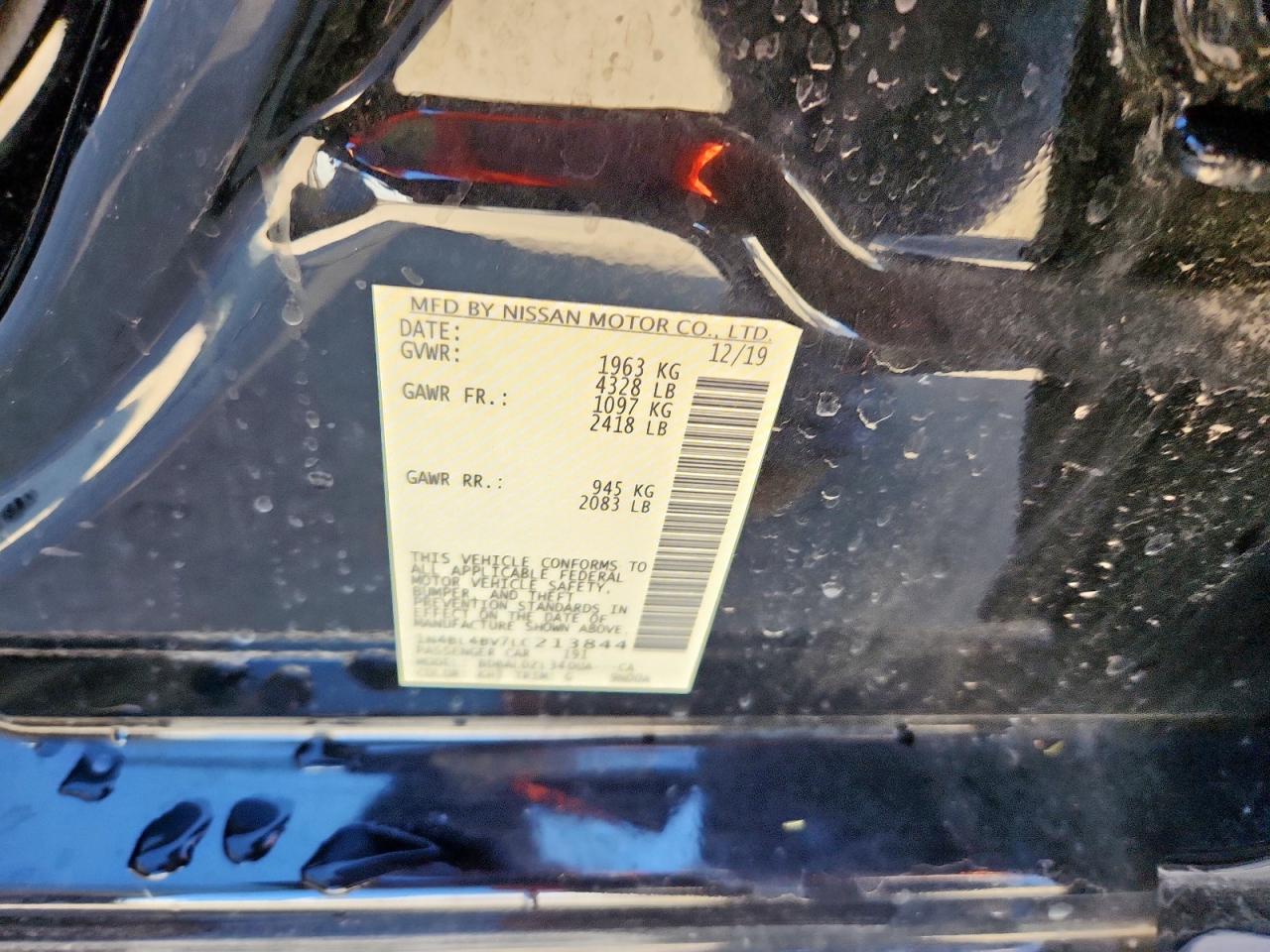 2020 Nissan Altima S VIN: 1N4BL4BV7LC213844 Lot: 85364415