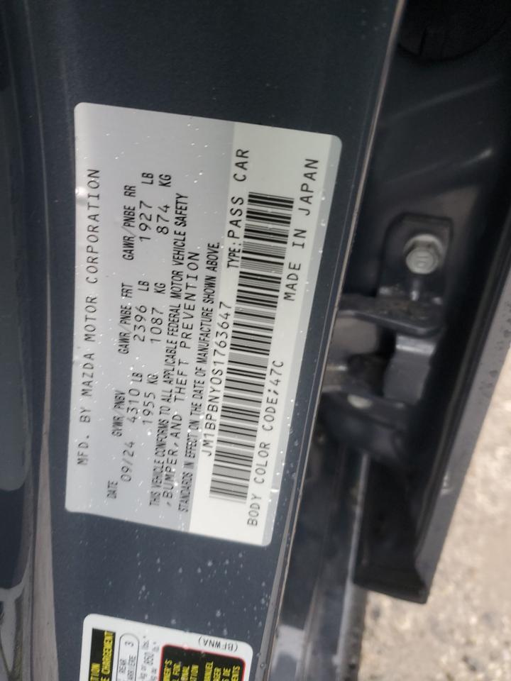 2025 Mazda 3 Premium Plus VIN: JM1BPBNY0S1763647 Lot: 86782975
