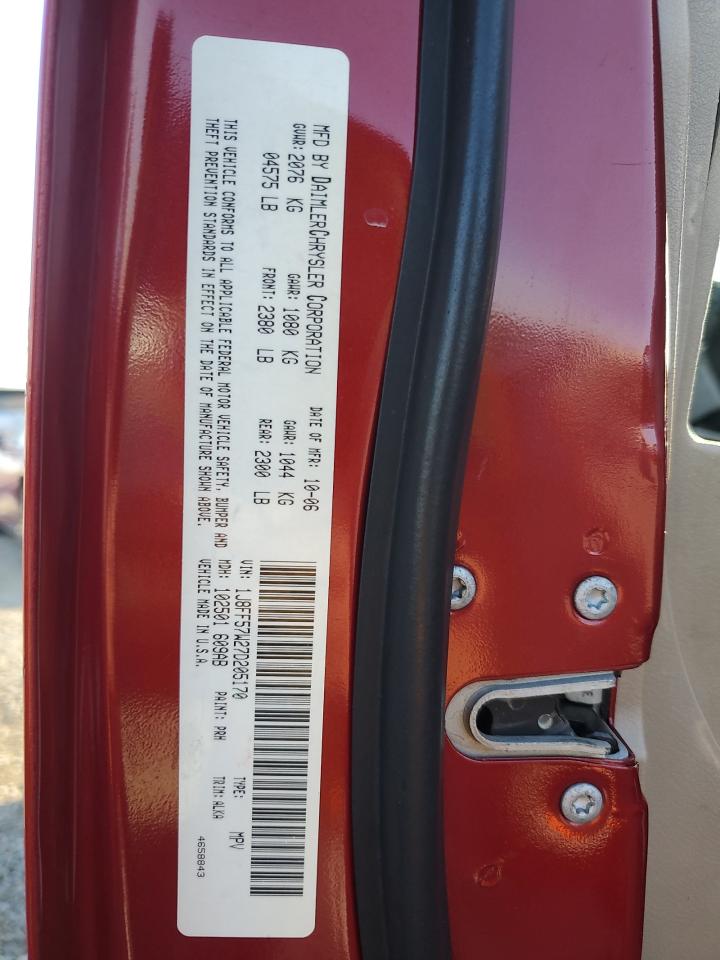 2007 Jeep Compass Limited VIN: 1J8FF57W27D205170 Lot: 85725475