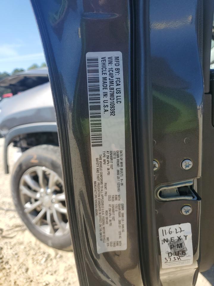 2021 Jeep Cherokee Latitude Plus VIN: 1C4PJMLB7MD109392 Lot: 87022275