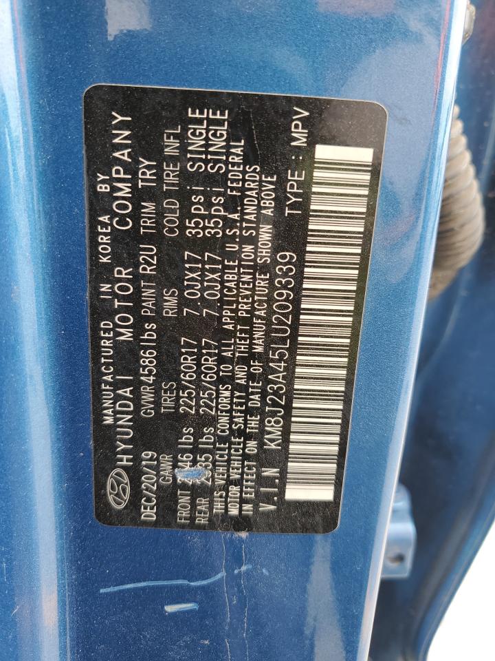 2020 Hyundai Tucson Se VIN: KM8J23A45LU209339 Lot: 82464145