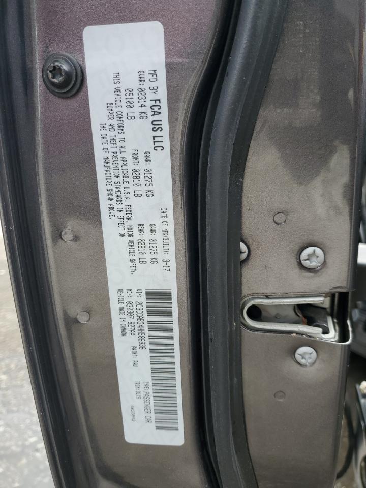 2017 Chrysler 300 S VIN: 2C3CCABGXHH586836 Lot: 90628125