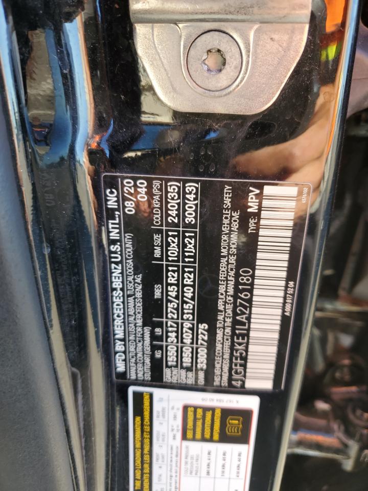 2020 Mercedes-Benz Gls 450 4Matic VIN: 4JGFF5KE1LA276180 Lot: 86475755