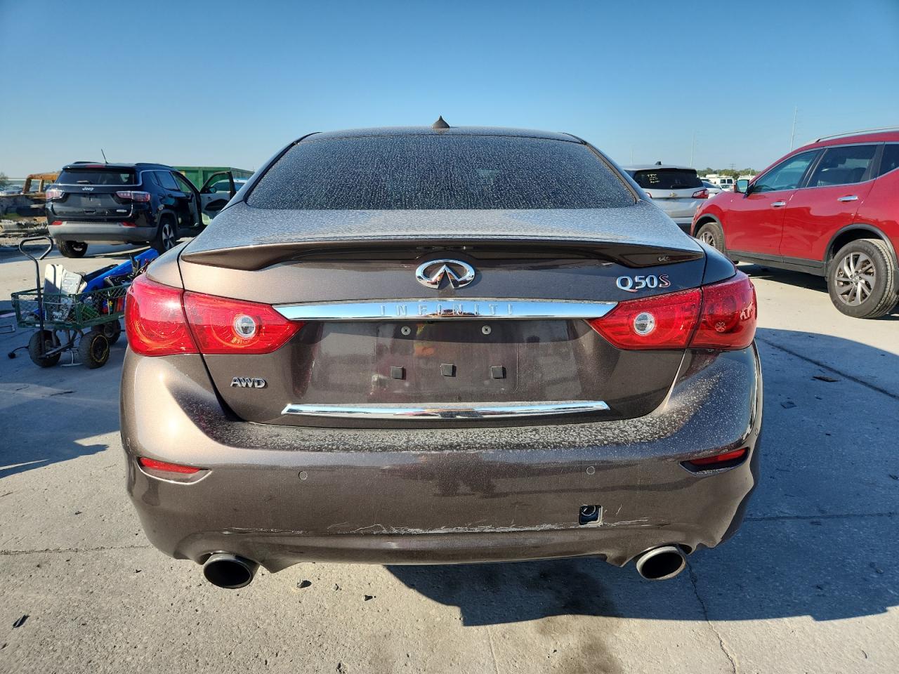 2016 Infiniti Q50 Red Sport 400 VIN: JN1FV7AR5GM452047 Lot: 85856205